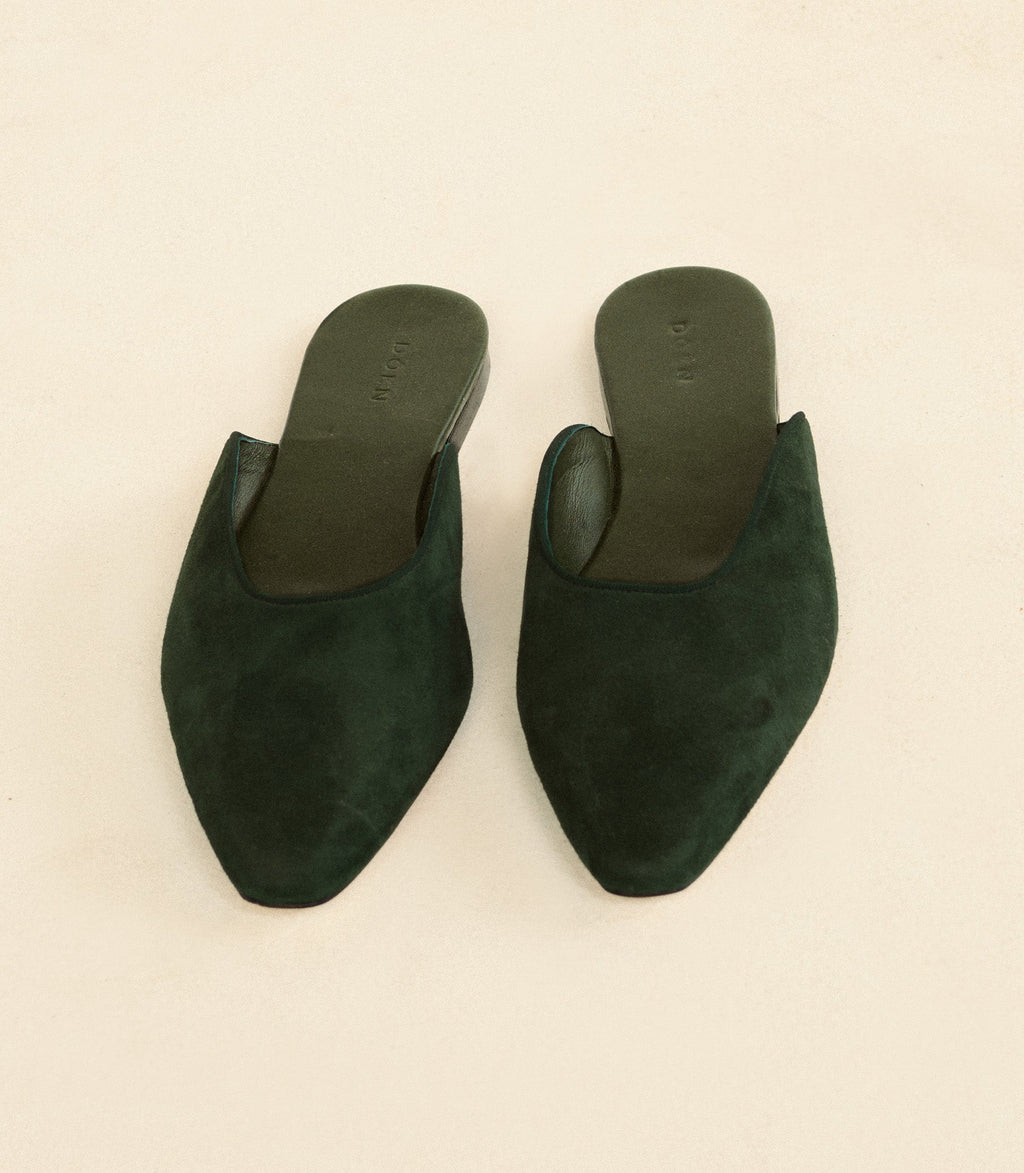 ADAIR SLIDE -- DARK PINE SUEDE