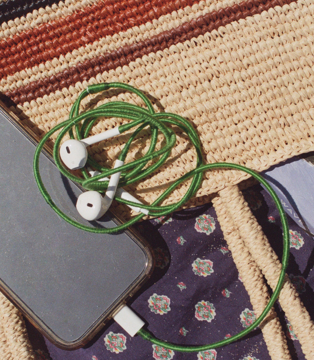 LE POM POM & DÔEN HEADPHONES -- VERT