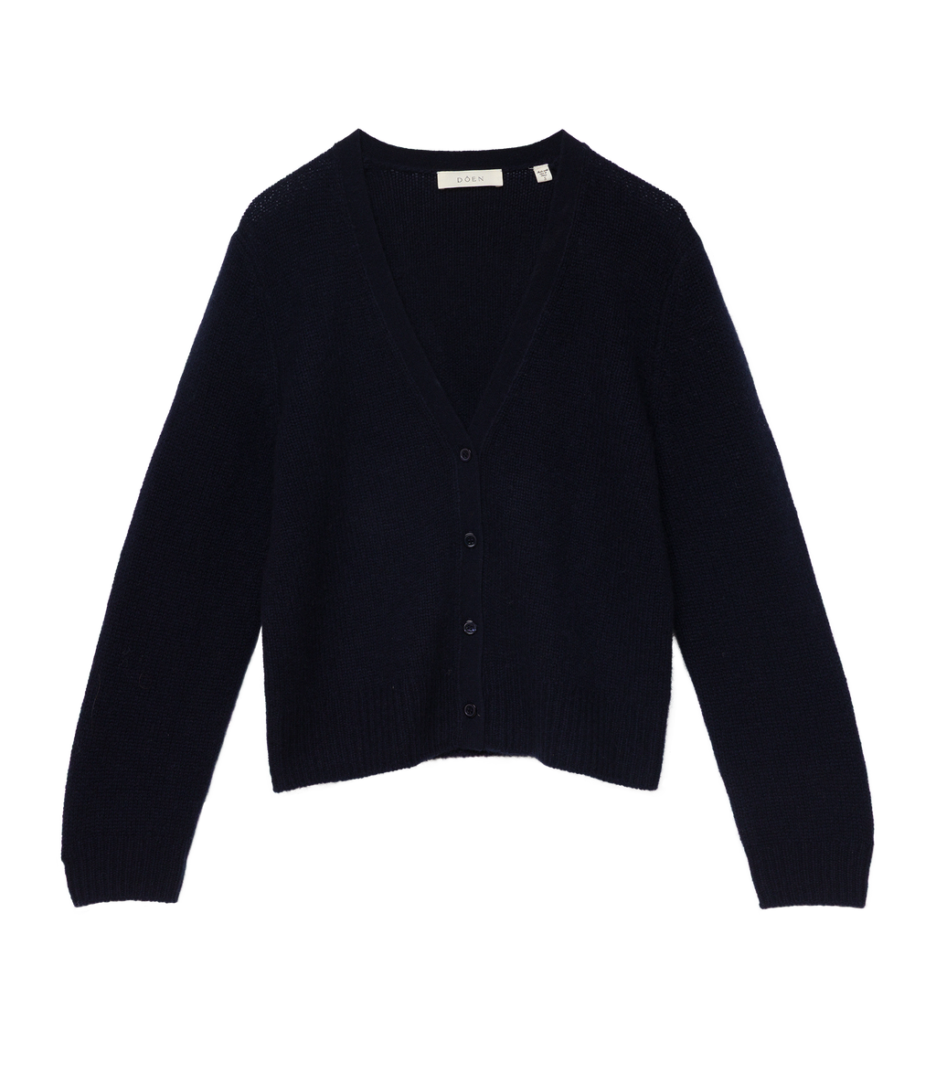 CAMERON CASHMERE CARDIGAN -- NAVY