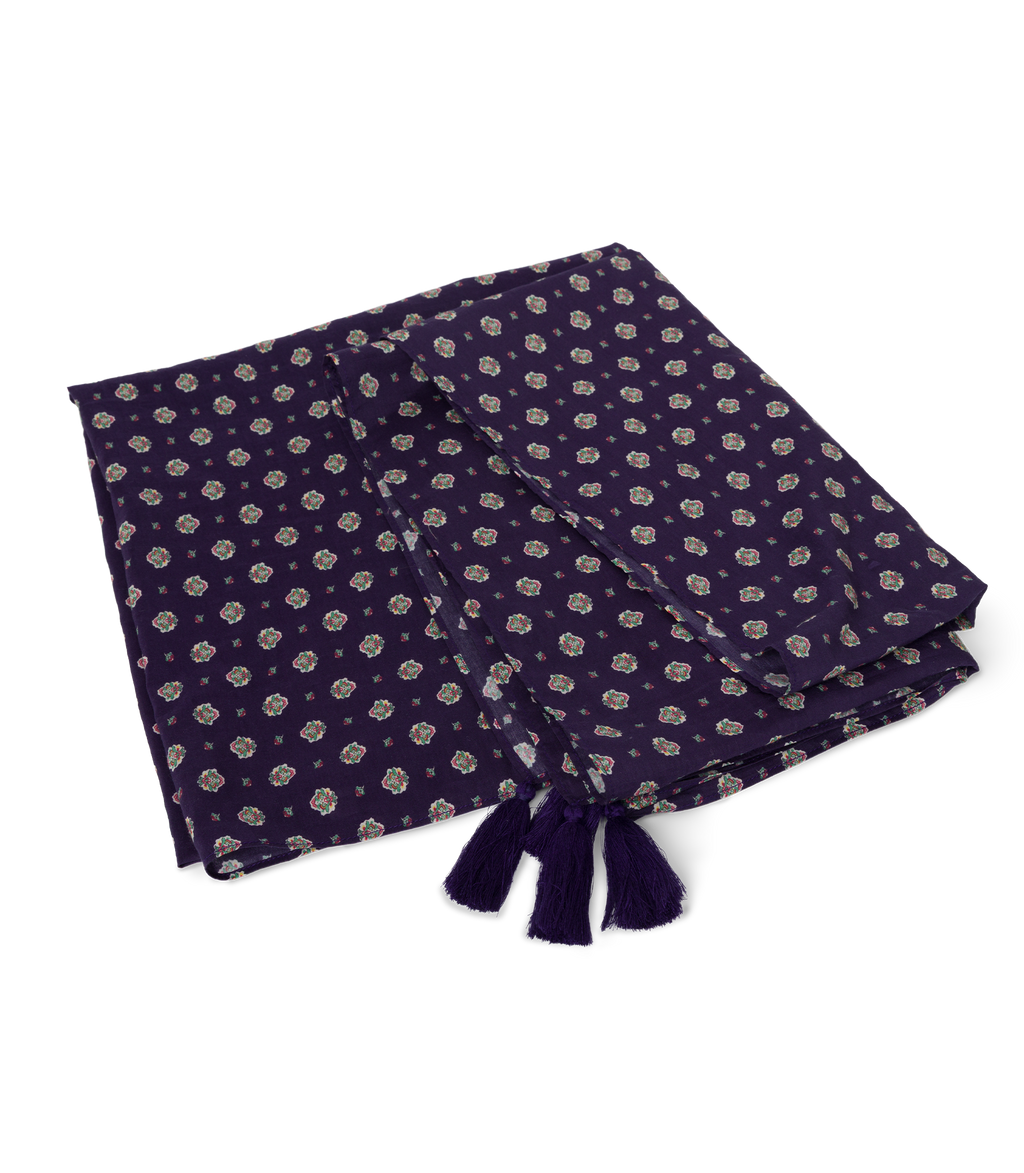 CASCAIS SARONG -- NAVY CADIZ FOULARD
