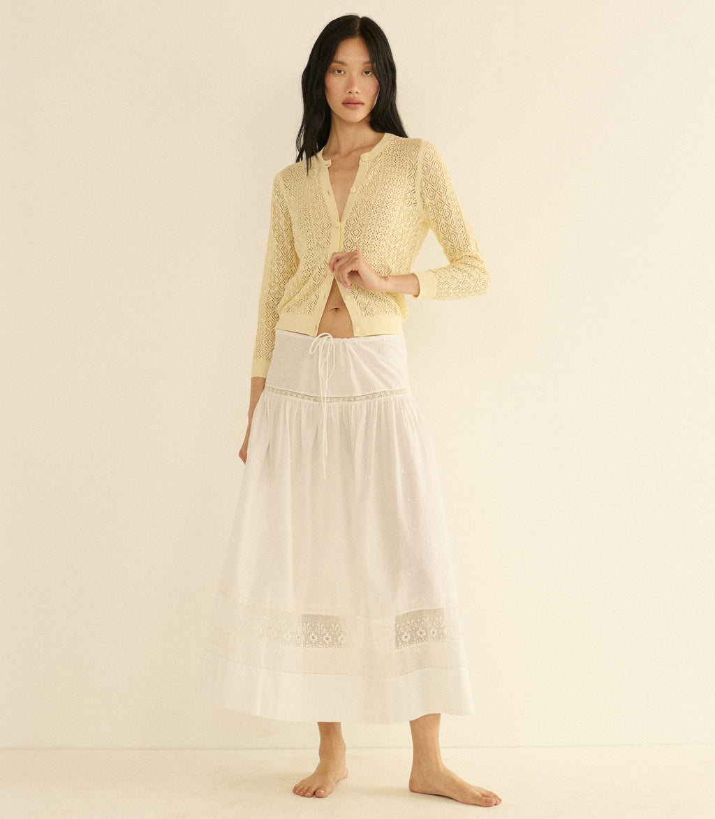 DIANE CARDIGAN -- VANILLA
