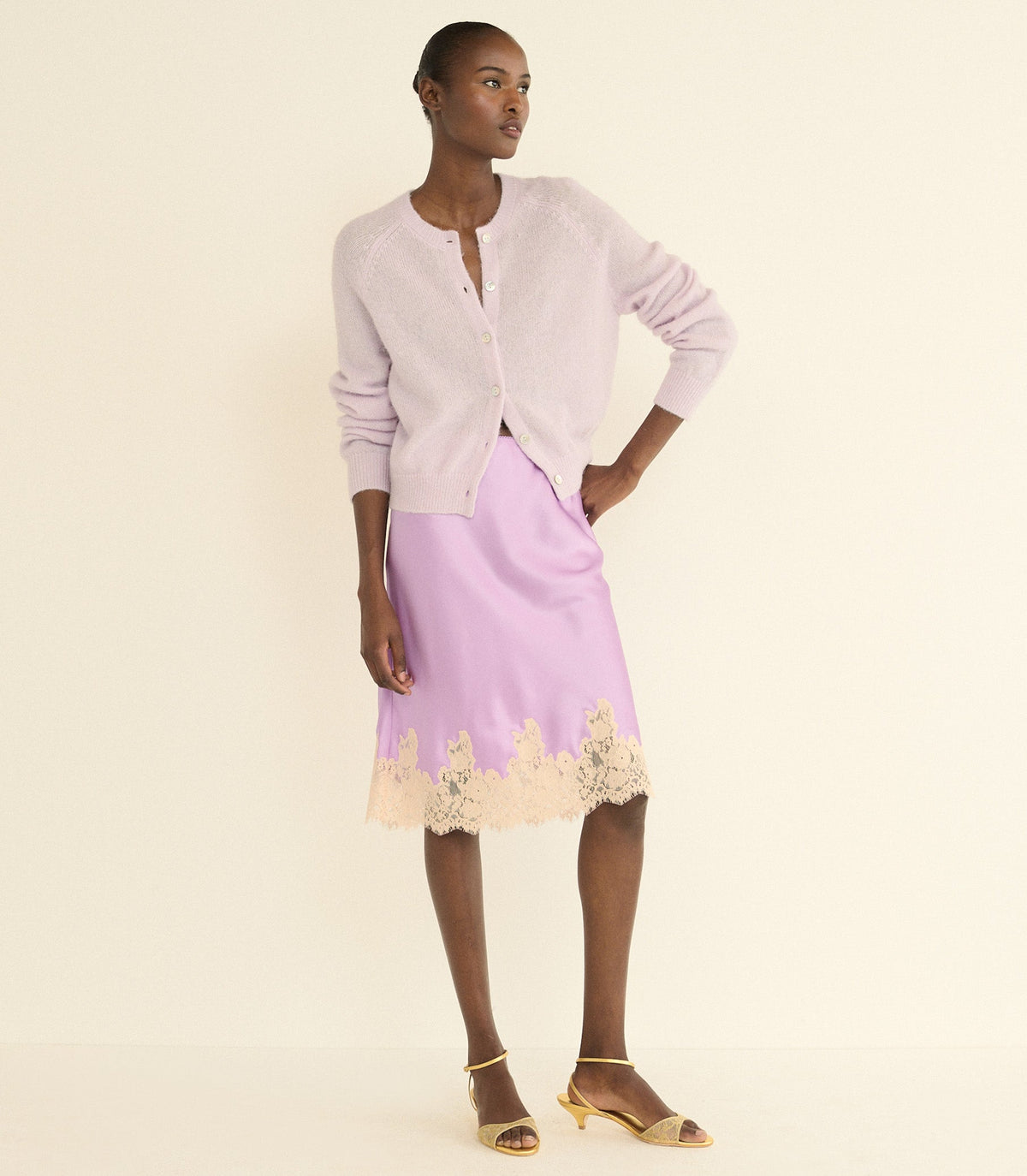 ELOWETTE SKIRT -- ORCHID BLOSSOM