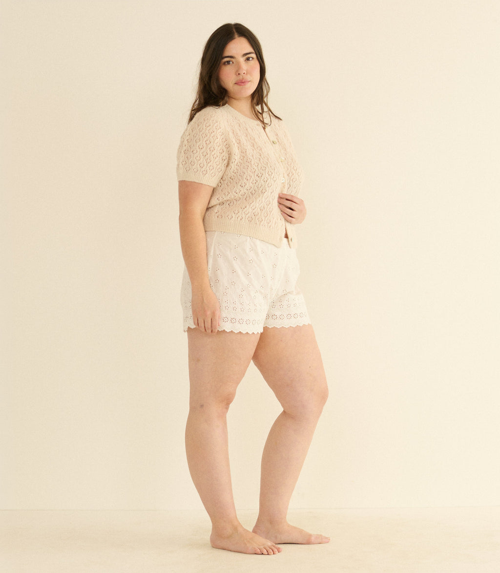EVELYN CARDIGAN -- HEATHER DOGWOOD
