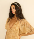 FAYE TIARA -- ANTIQUE PEARL
