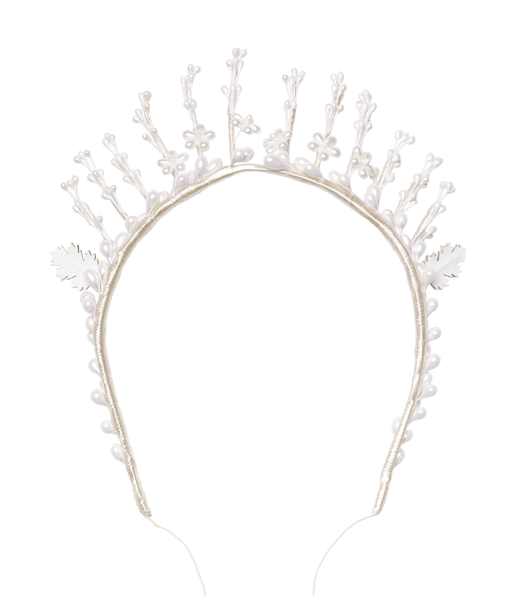 FAYE TIARA -- ANTIQUE PEARL