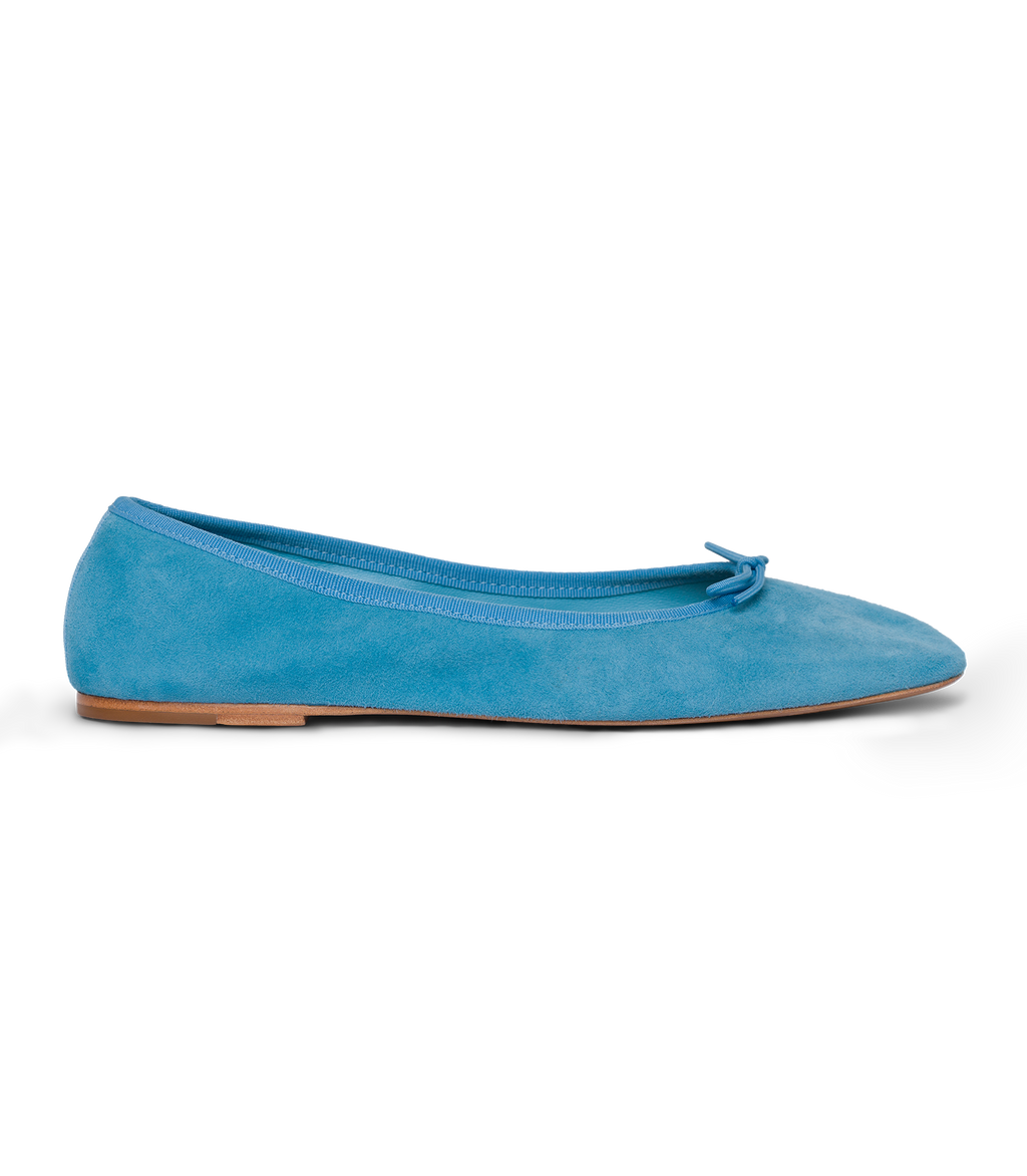 FIFI BALLET FLAT -- PISCINE SUEDE