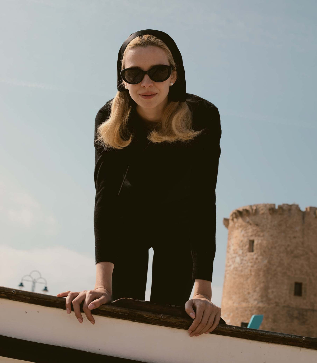 DÔEN BY GARRETT LEIGHT INGÉNUE SUNGLASSES -- BLACK