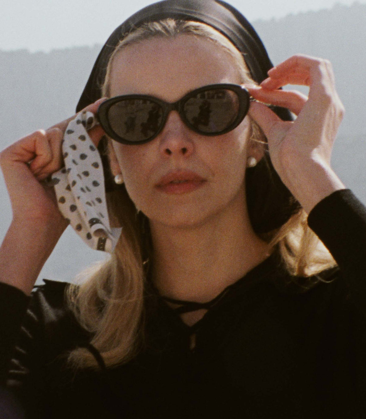 DÔEN BY GARRETT LEIGHT INGÉNUE SUNGLASSES -- BLACK
