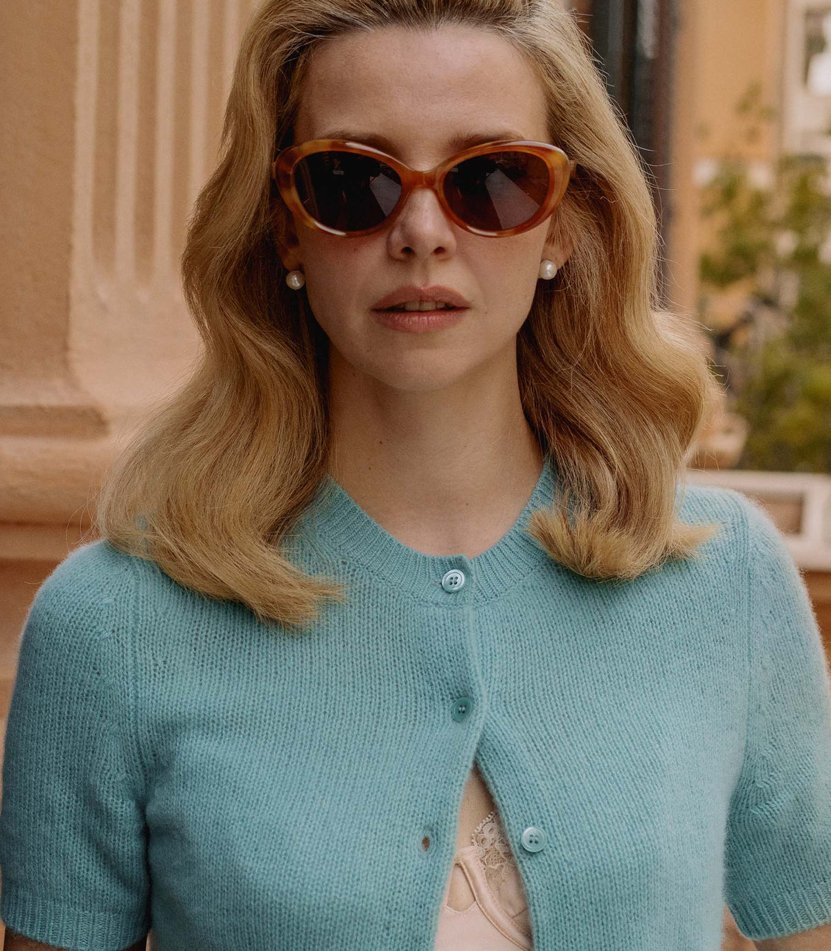 DÔEN BY GARRETT LEIGHT INGÉNUE SUNGLASSES -- EMBER TORTOISE