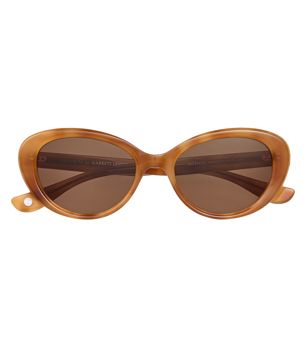DÔEN BY GARRETT LEIGHT INGÉNUE SUNGLASSES -- EMBER TORTOISE