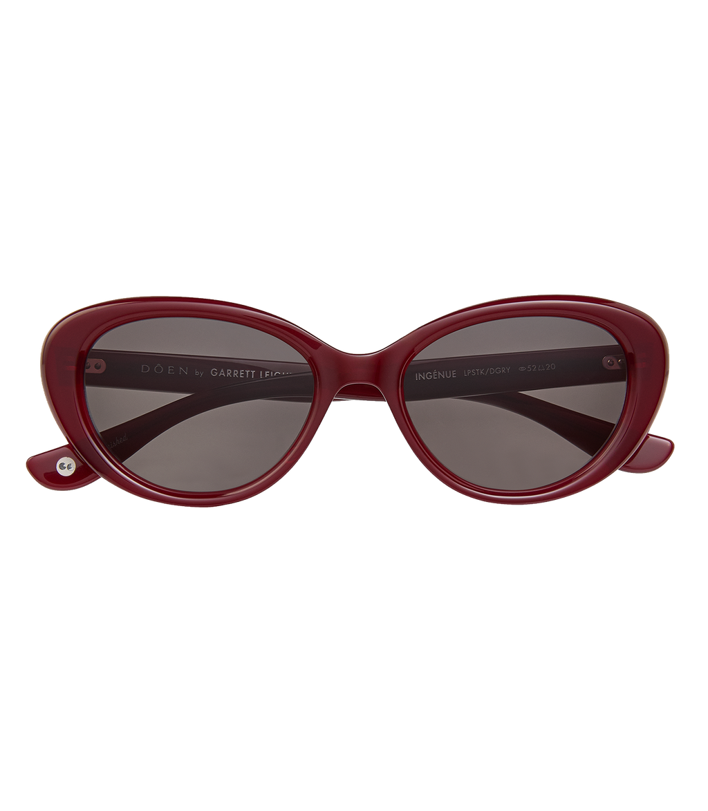 DÔEN BY GARRETT LEIGHT INGÉNUE SUNGLASSES -- LIPSTICK