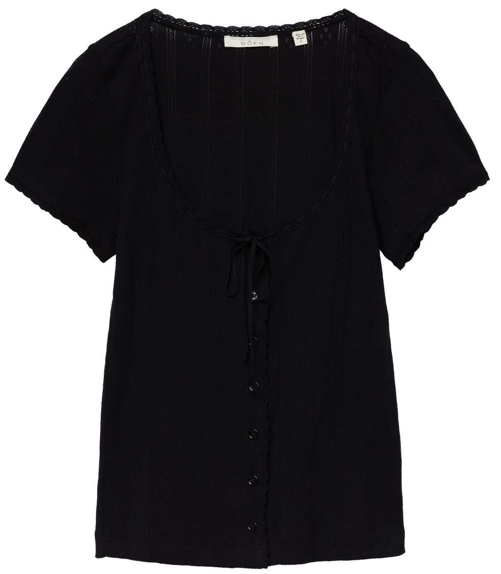 LARA TEE -- BLACK