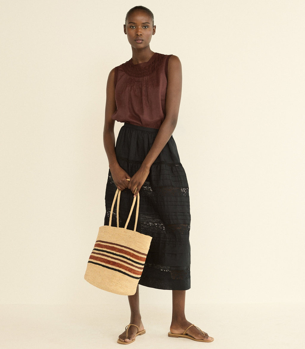 SIDRA SKIRT -- BLACK