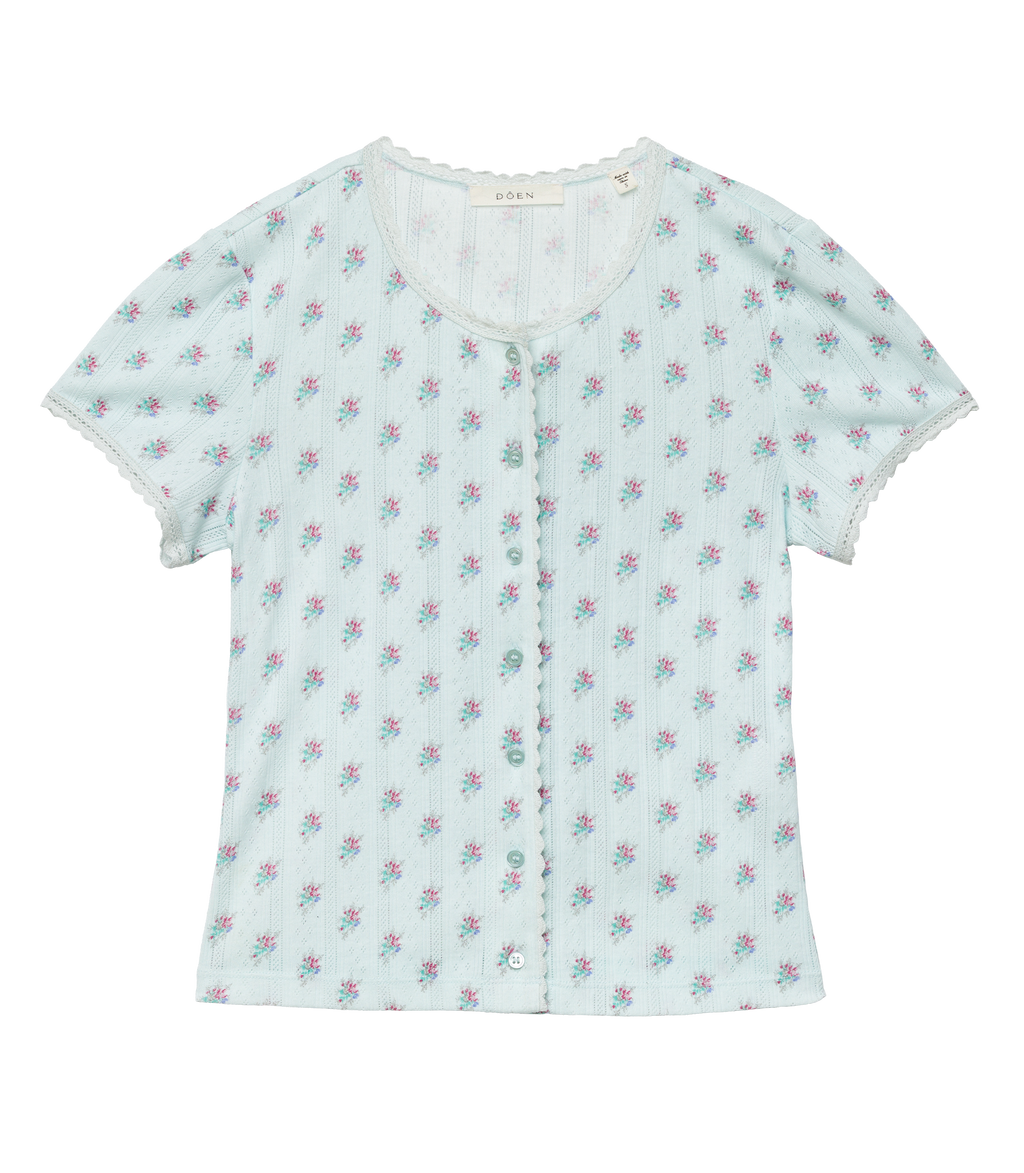 NETA TEE -- SKY PETIT POSY CALICO