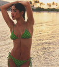 POSITANO BIKINI BOTTOM -- VERT CADIZ FOULARD