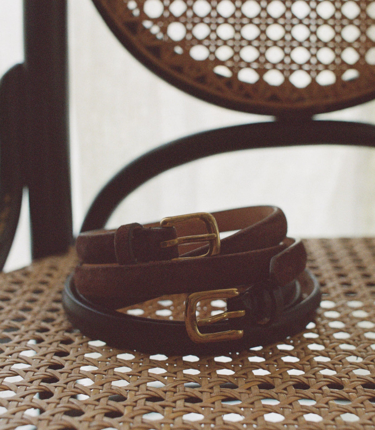 ZAZA BELT -- BLACK NAPPA