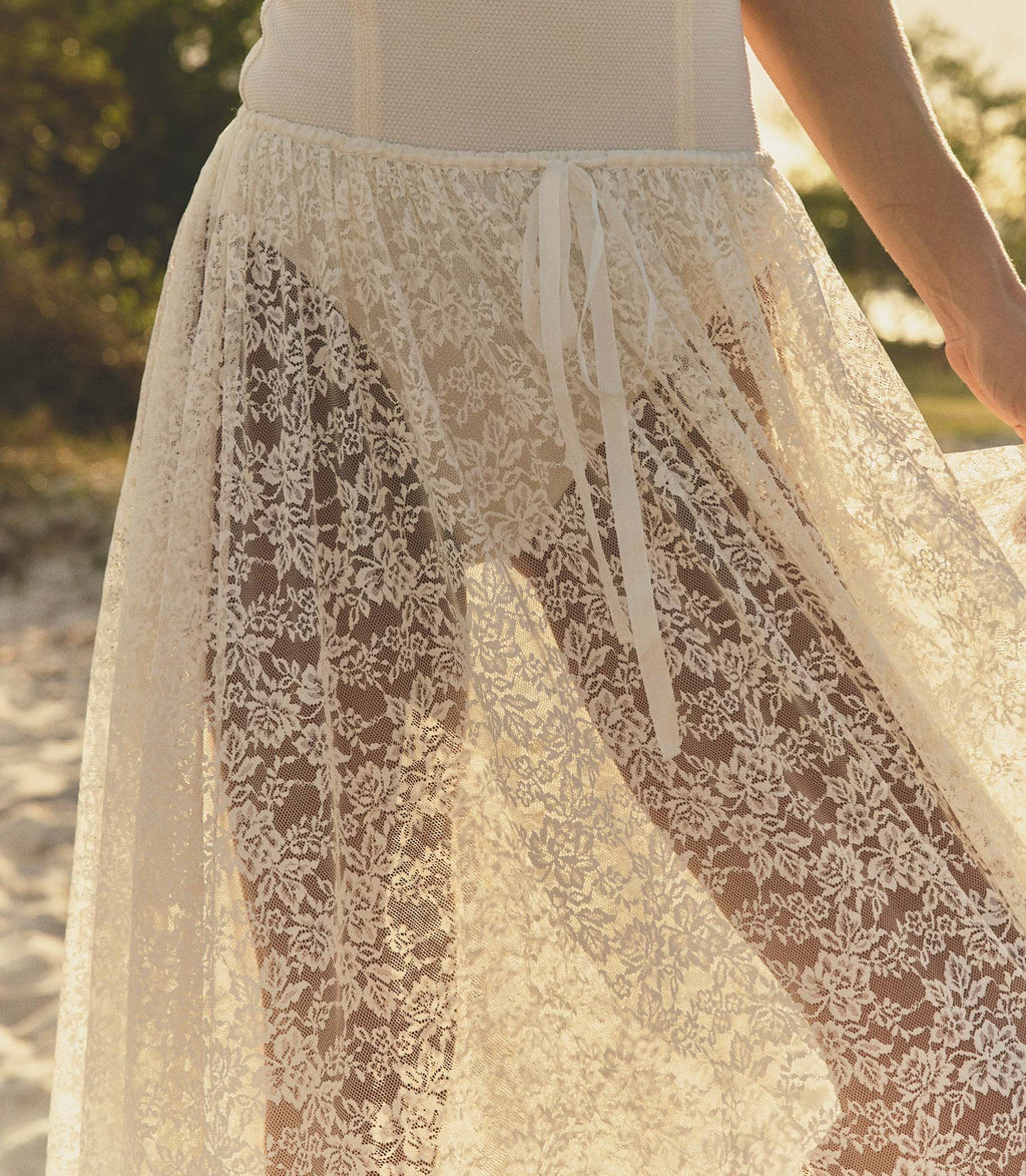ZINNIA SKIRT -- SALT